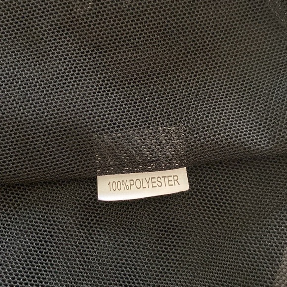 First Choice women’s elbow sleeve scoop neck sheer crochet accent sequins top - Picture 8 of 13